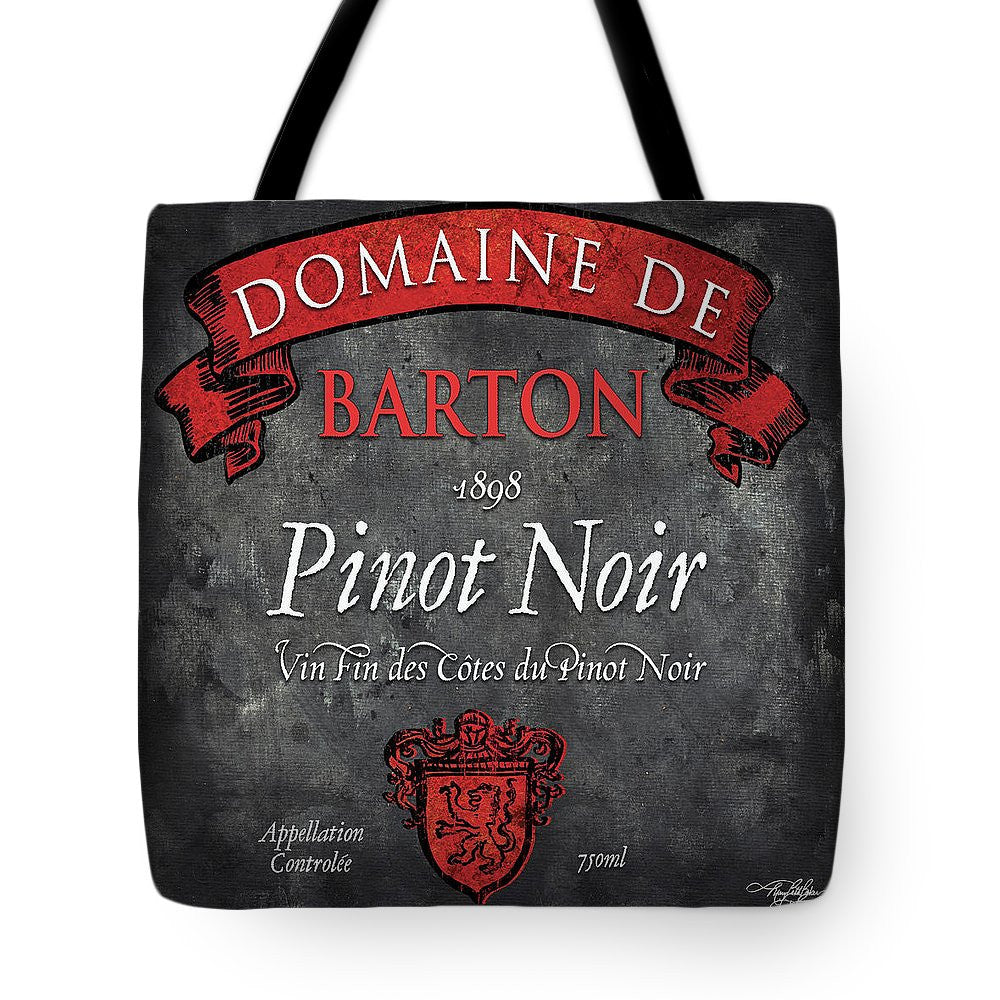 Still Life Wine Label Square Viii Tote Bag