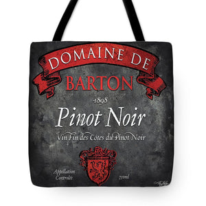 Still Life Wine Label Square Viii Tote Bag