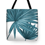 Blue Palmera II Tote Bag
