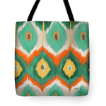 Tropical Ikat II Tote Bag