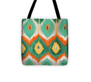 Tropical Ikat II Tote Bag