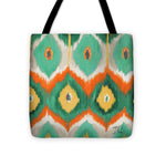 Tropical Ikat II Tote Bag
