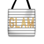 Glam Pinstripe Gold Tote Bag
