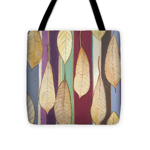 Leaves And Stripes I Tote Bag
