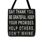 Say Thank You Tote Bag