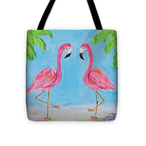 Fancy Flamingos IIi Tote Bag