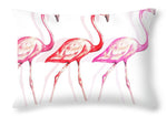 Flamingo Trio I Throw Pillow