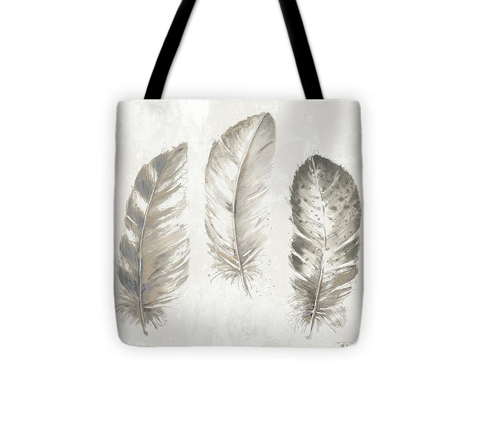 Three Modern Feathers I Tote Bag