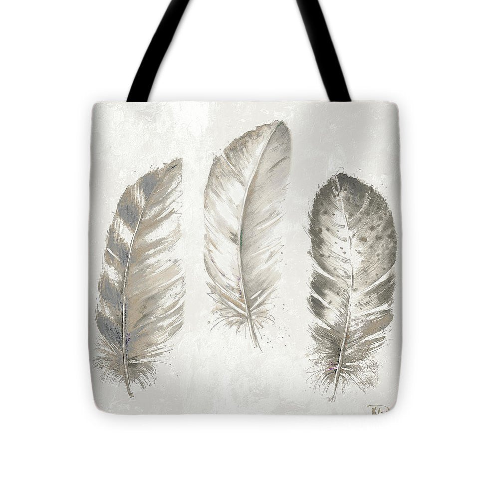 Three Modern Feathers I Tote Bag
