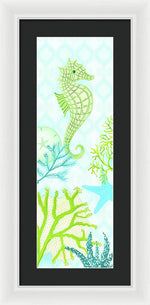 Seahorse Reef Panel I Framed Print by Andi Metz