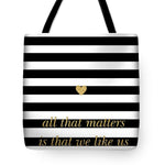 Valentine's Stripe II Tote Bag