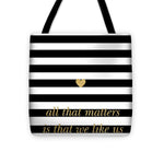 Valentine's Stripe II Tote Bag