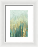 Teal Golden Woods Framed Print by Roberto Gonzalez