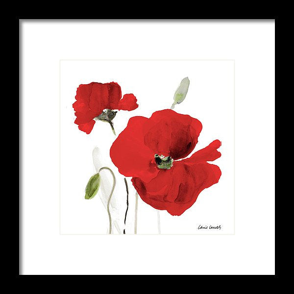 All Red Poppies I Framed Print by Lanie Loreth