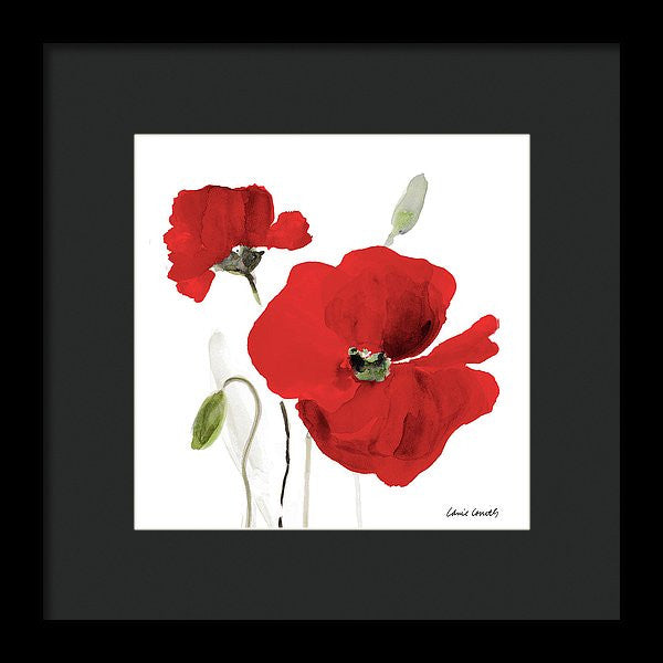 All Red Poppies I Framed Print by Lanie Loreth